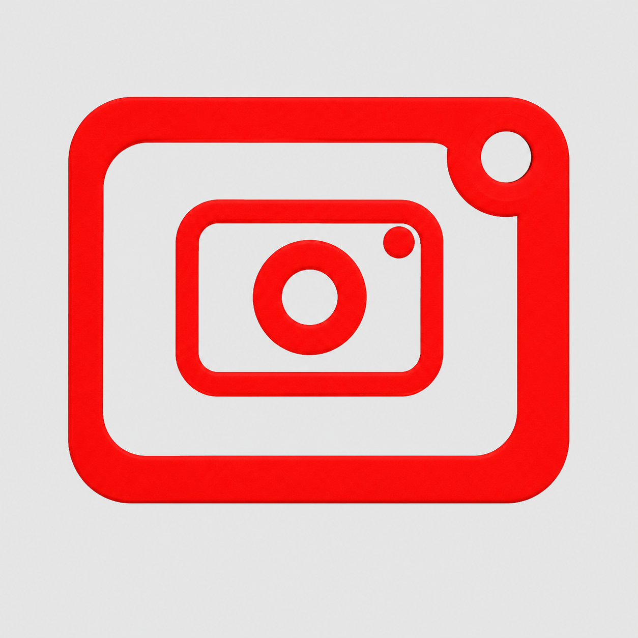 Брелок с логотипом Instagram, тип 1