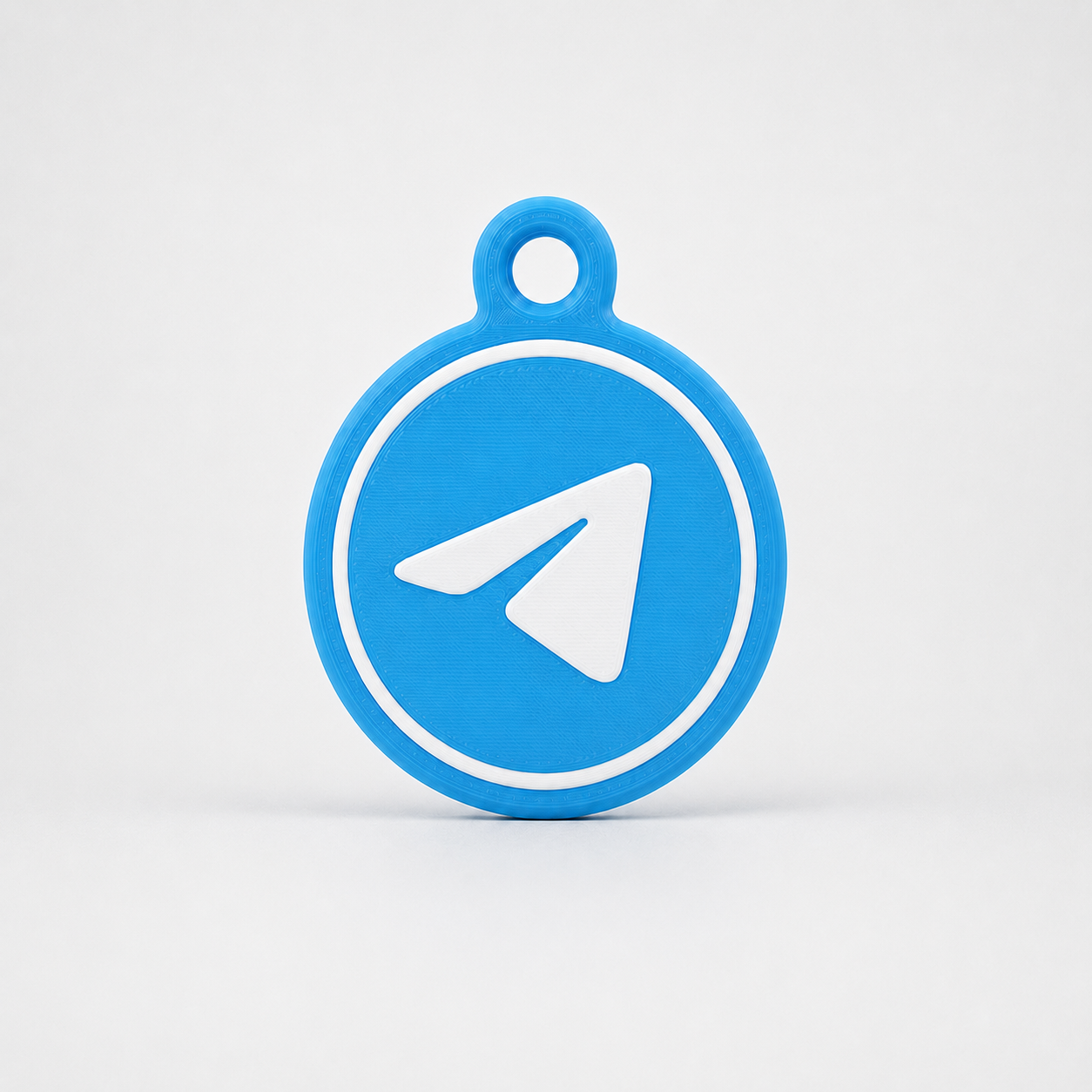 Брелок с логотипом Telegram, тип 3