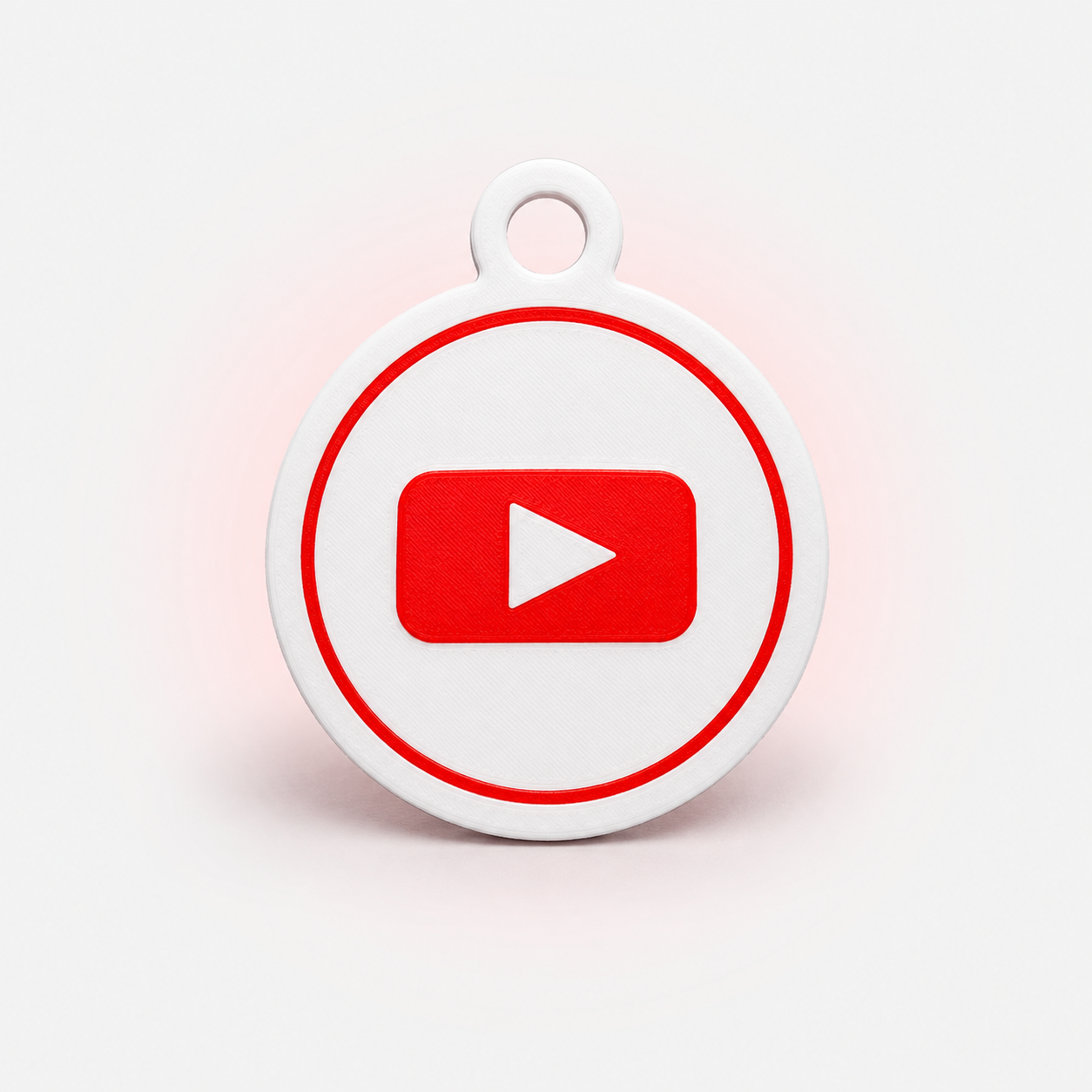 Брелок с логотипом YouTube, тип 1